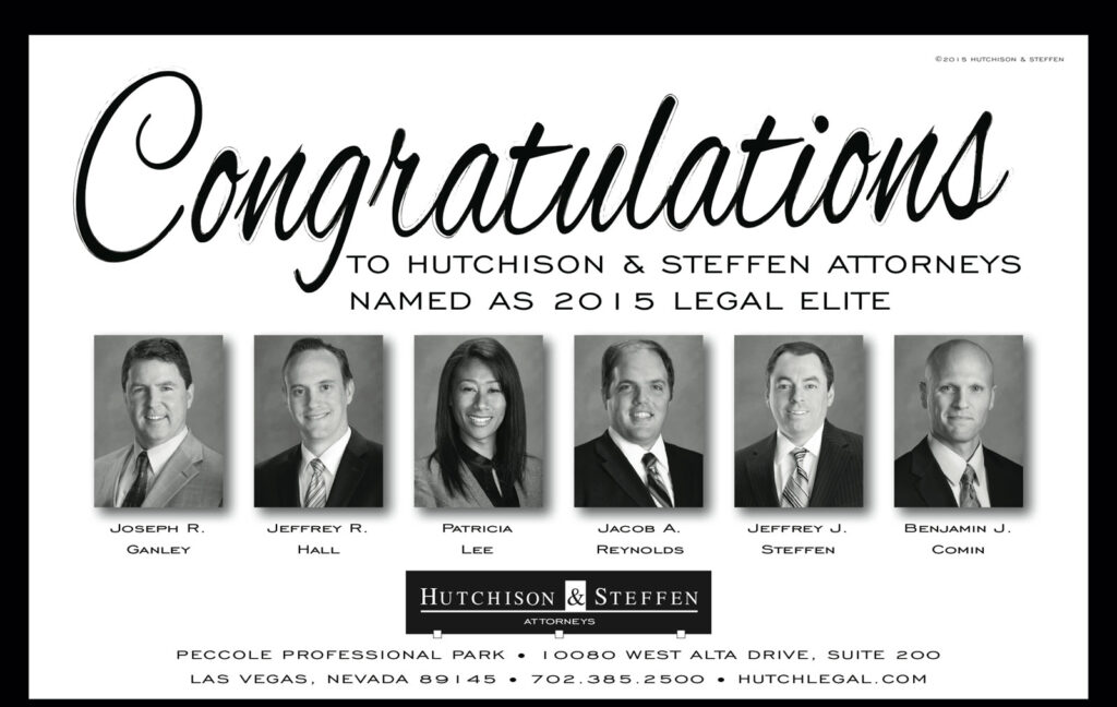 Named As Legal Elite in 2015