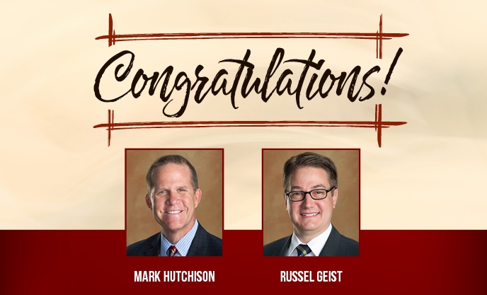 Congrats Mark Hutchison & Russell Geist