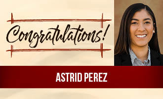 Congrats Astrid Perez